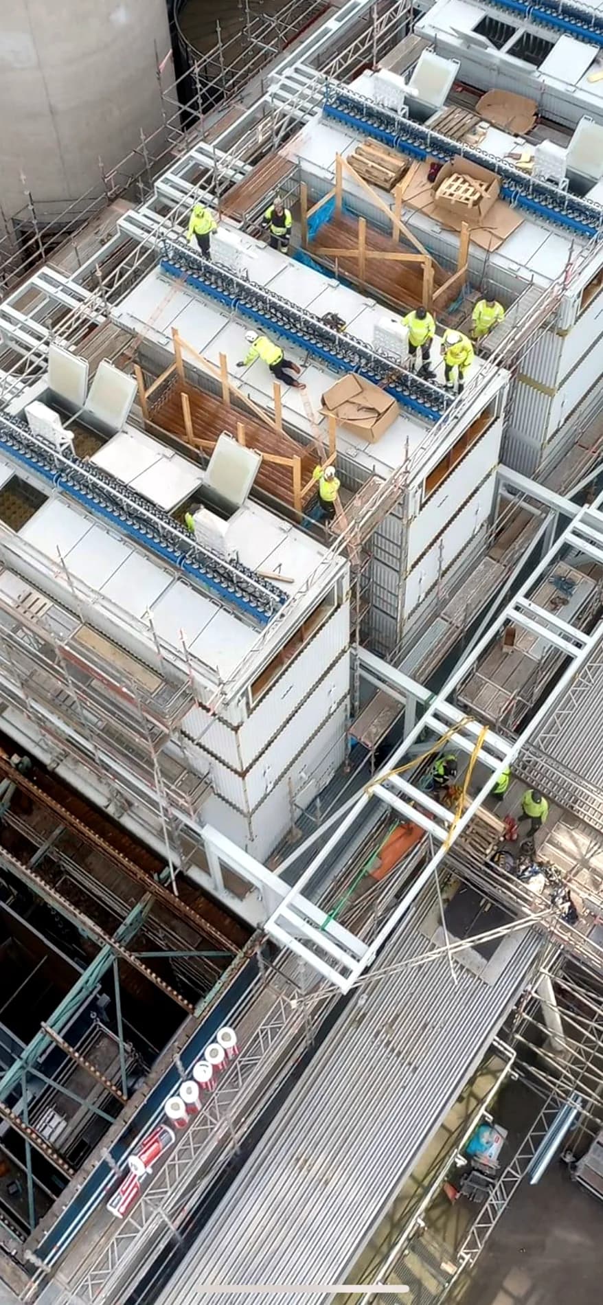 Eco filter dismantling and installation works at a power plant boiler unit - E.ON Sverige Power Plant, Sweden (2023)