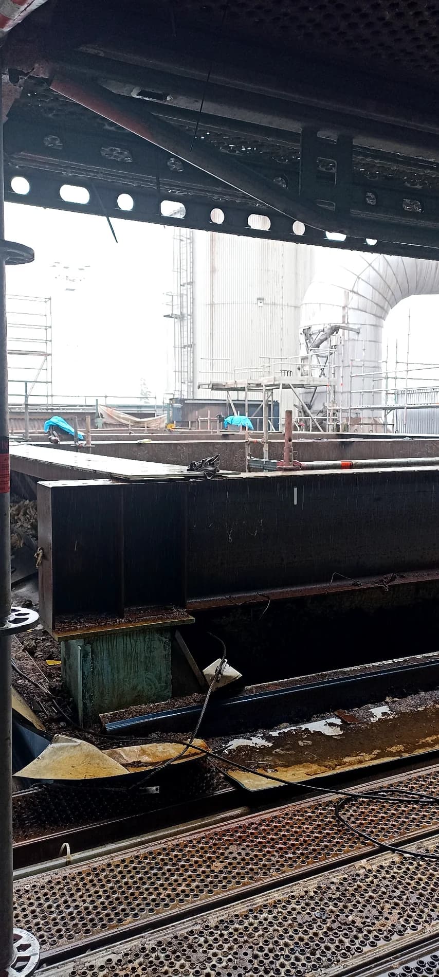 Eco filter dismantling and installation works at a power plant boiler unit - E.ON Sverige Power Plant, Sweden (2023)