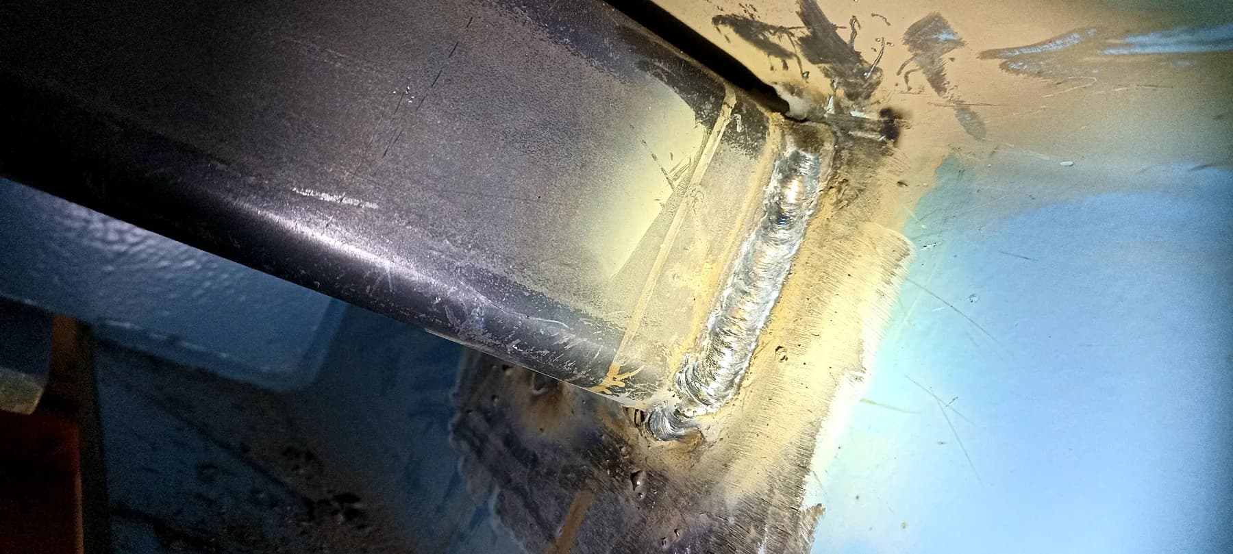 Photos from welding, pipe fitting and assembly works during new paper mill construction - Metsä Husum Paper Mill, Sweden (2022)