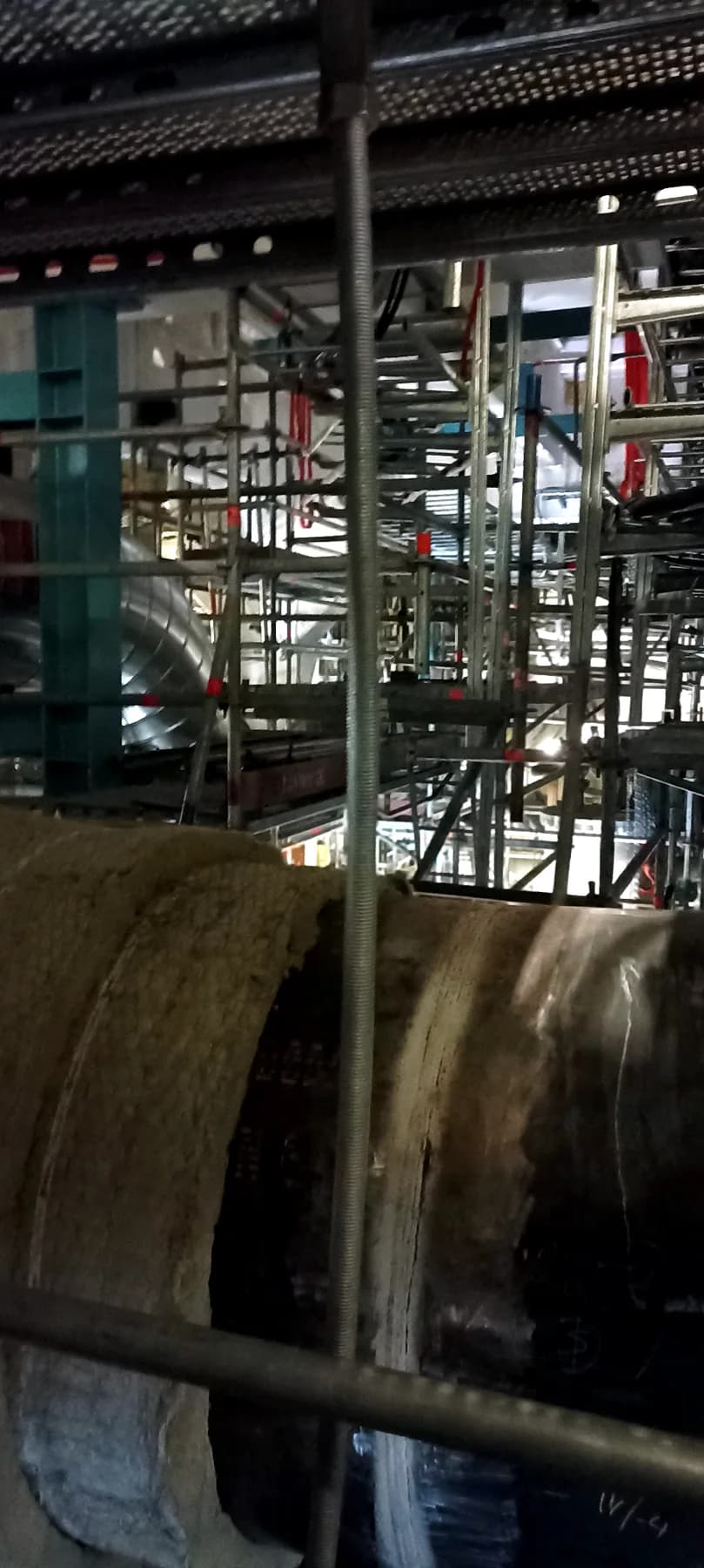 Photos from welding, pipe fitting and assembly works during new paper mill construction - Metsä Husum Paper Mill, Sweden (2022)