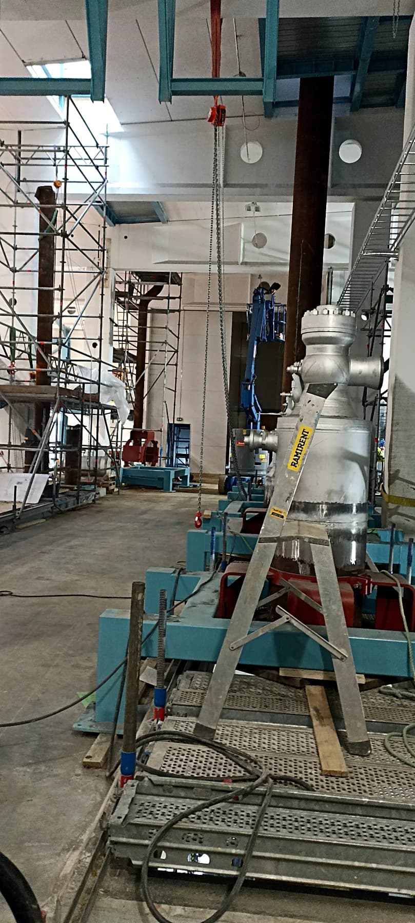 Photos from welding, pipe fitting and assembly works during new paper mill construction - Metsä Husum Paper Mill, Sweden (2022)