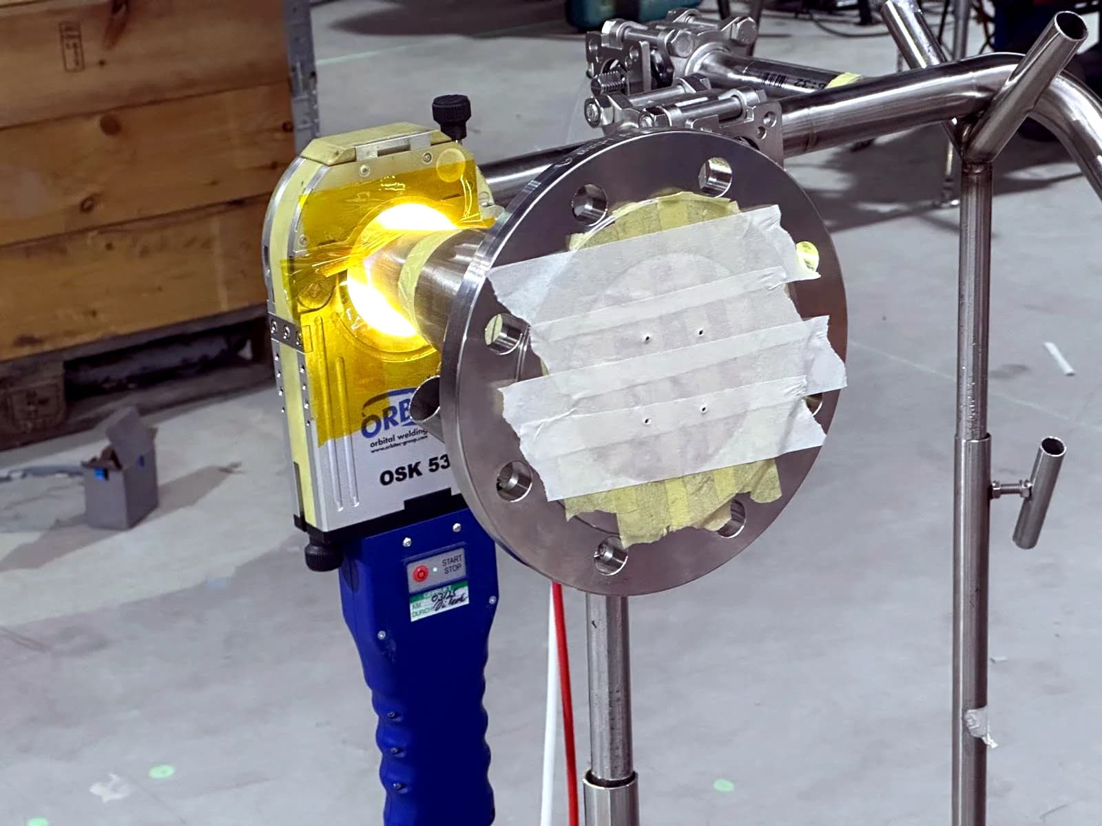 Orbital welding equipment and stainless process piping for Kalundborg Pharma - Kalundborg Pharma, Denmark