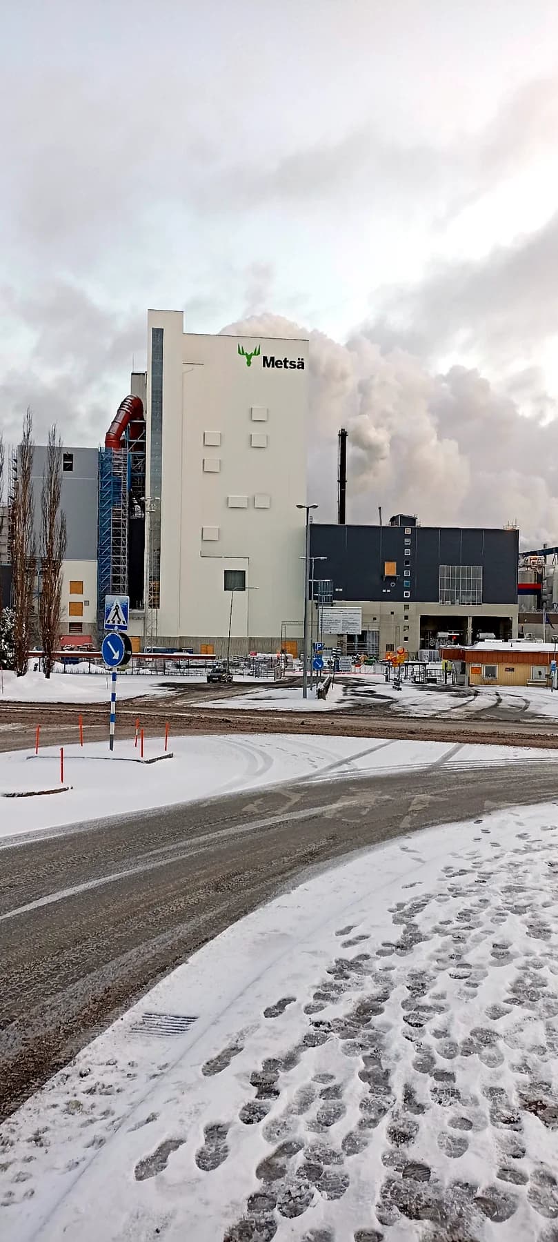 Photos from welding, pipe fitting and assembly works during new paper mill construction - Metsä Husum Paper Mill, Sweden (2022)