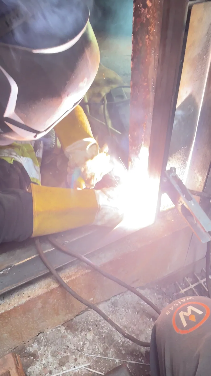 Pipe welding and repair work at Metsä Husum - Metsä Husum, Sweden 2022