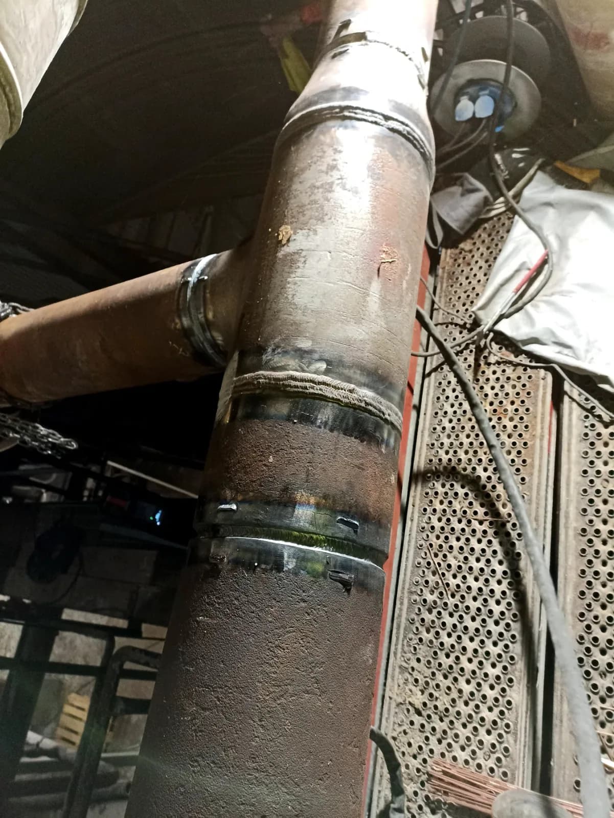 Pipe welding and repair work at Metsä Husum - Metsä Husum, Sweden 2022