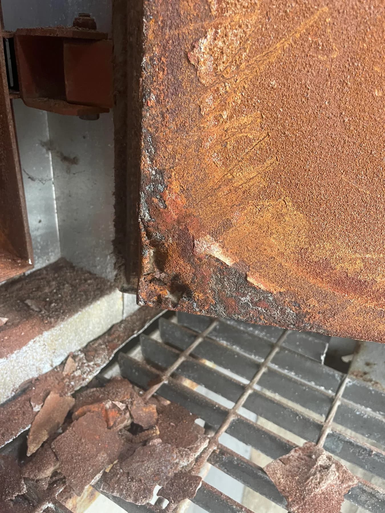 Boiler access door replacement and repair work at SYSAV in Malmö - SYSAV Malmö Boiler Door Replacement, Sweden 2025
