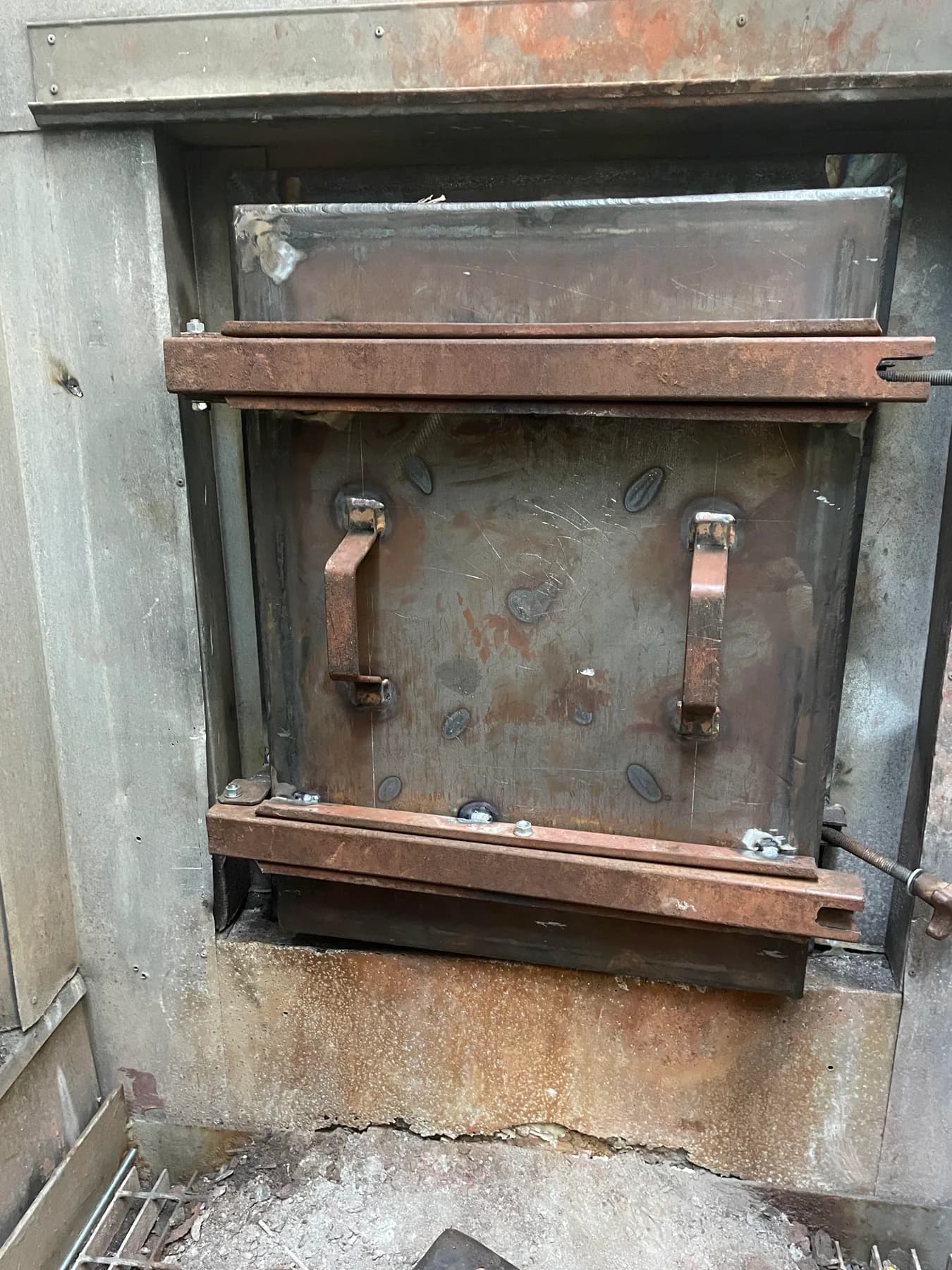 Boiler access door replacement and repair work at SYSAV in Malmö - SYSAV Malmö Boiler Door Replacement, Sweden 2025