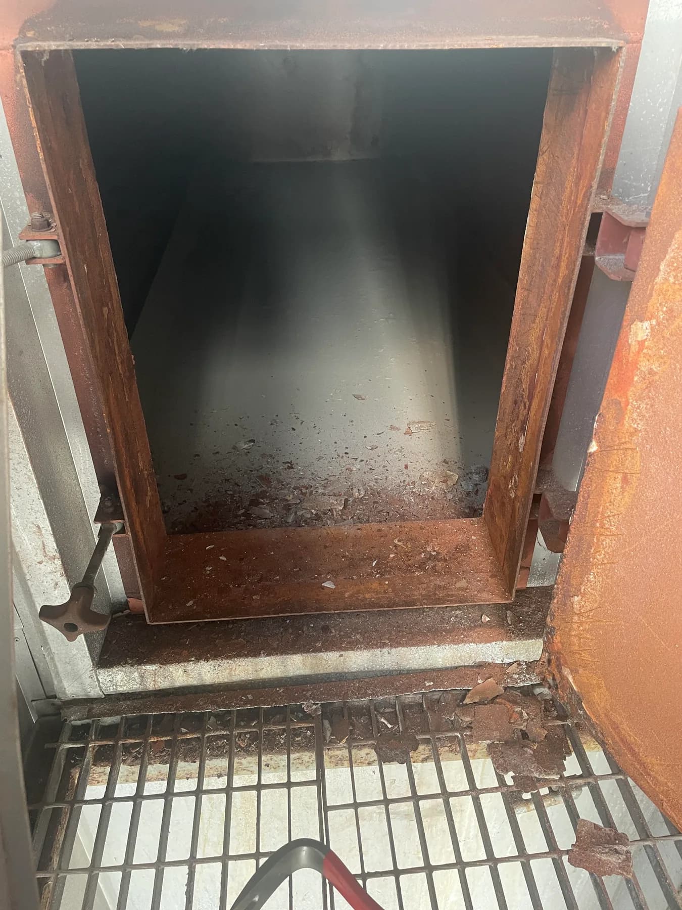 Boiler access door replacement and repair work at SYSAV in Malmö - SYSAV Malmö Boiler Door Replacement, Sweden 2025
